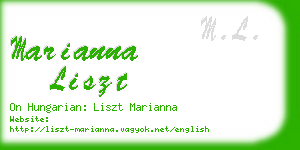 marianna liszt business card